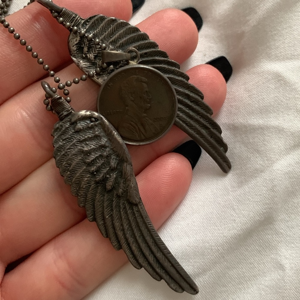 Angel Wing Sterling Silver Chain Necklace